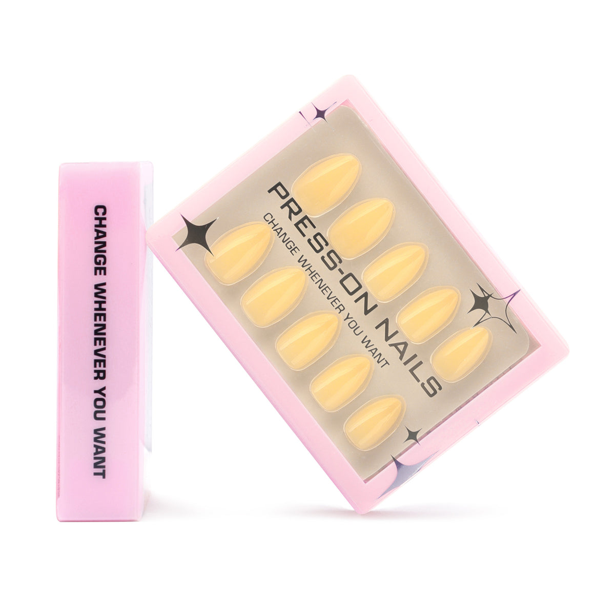 Solid Yellow Press-On Nails