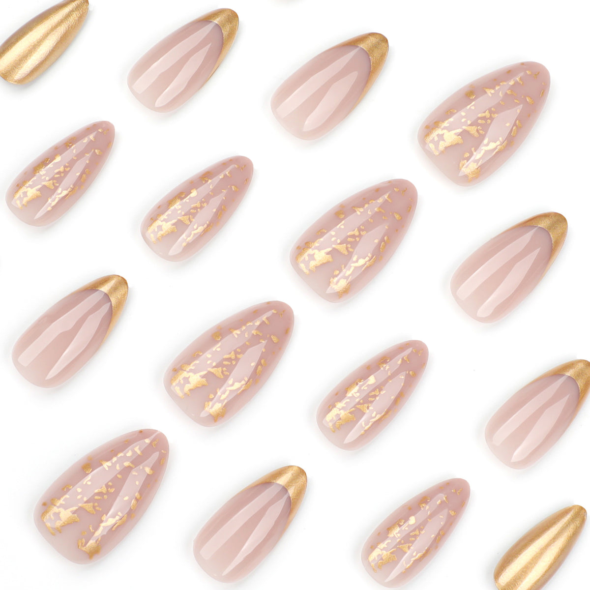 Ultra-Sparkle Diamond Glitter Pearlescent Press-on Nails