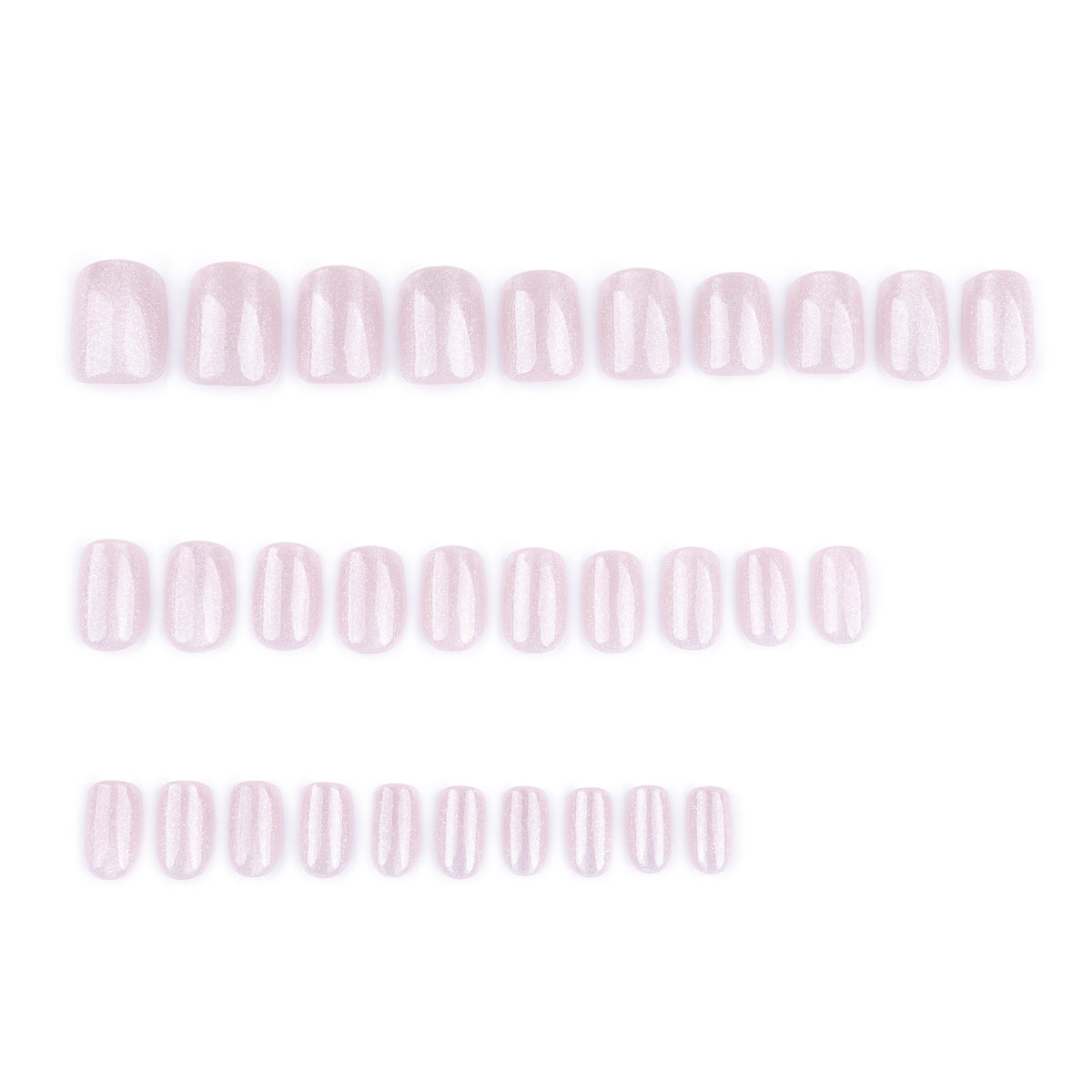 Handmade Nude Blush Cat Eye Press-on Nails