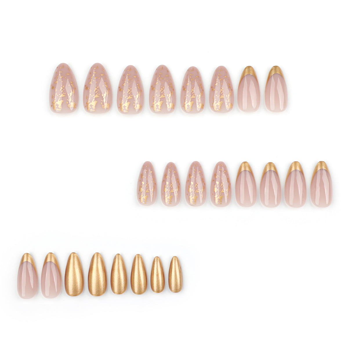 Ultra-Sparkle Diamond Glitter Pearlescent Press-on Nails