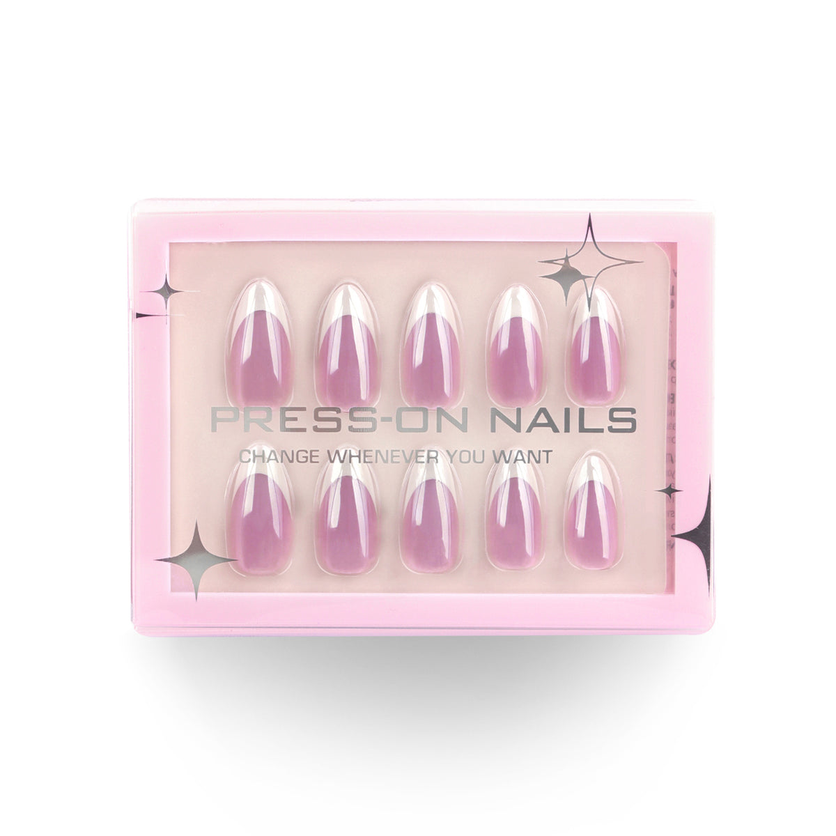 French Chrome Press-On Nails
