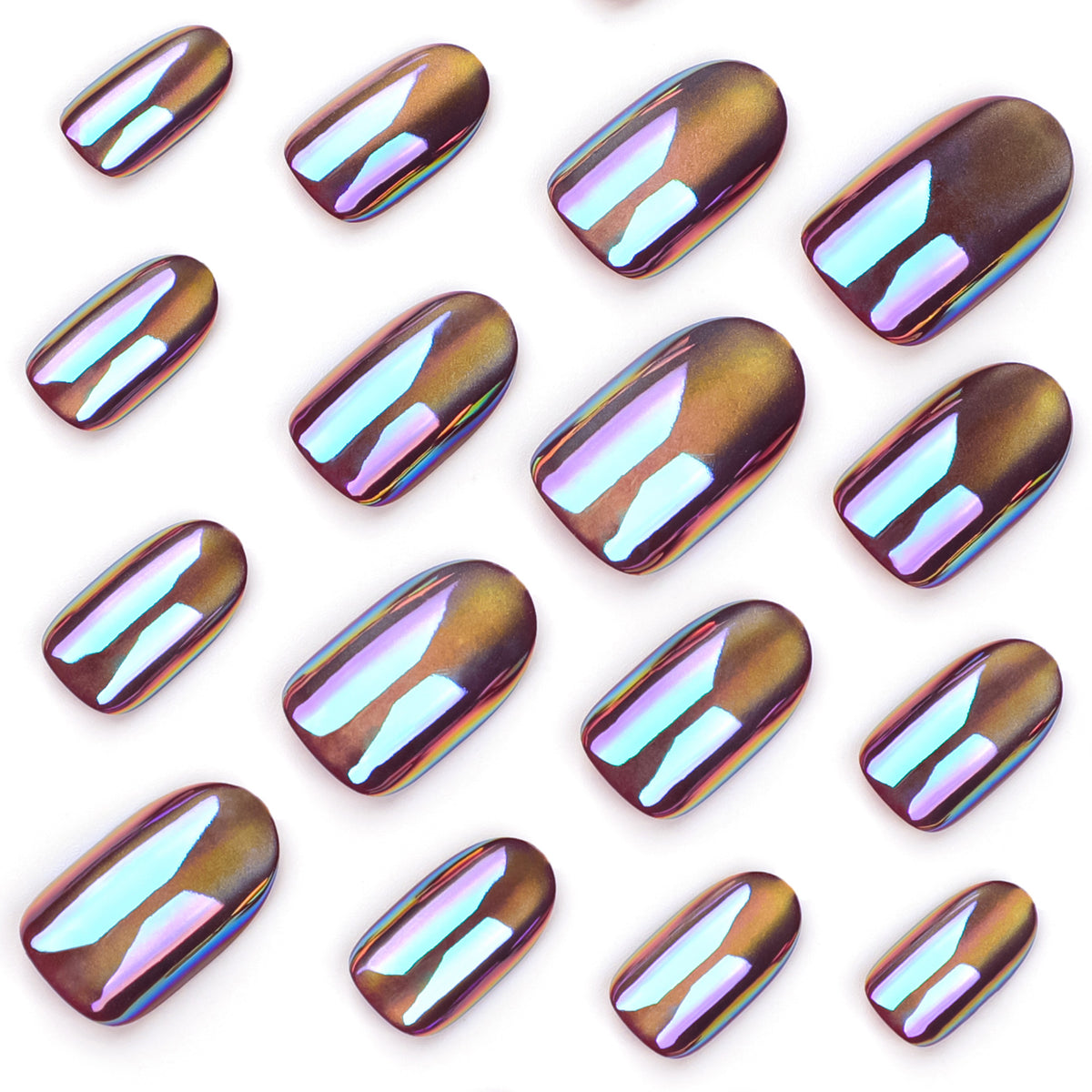 Aurora Cat Eye Press-On Nails