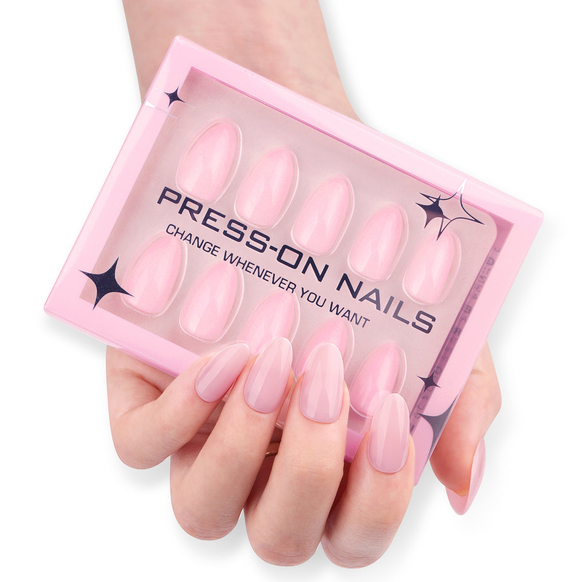 Solid Pink Press-On Nails