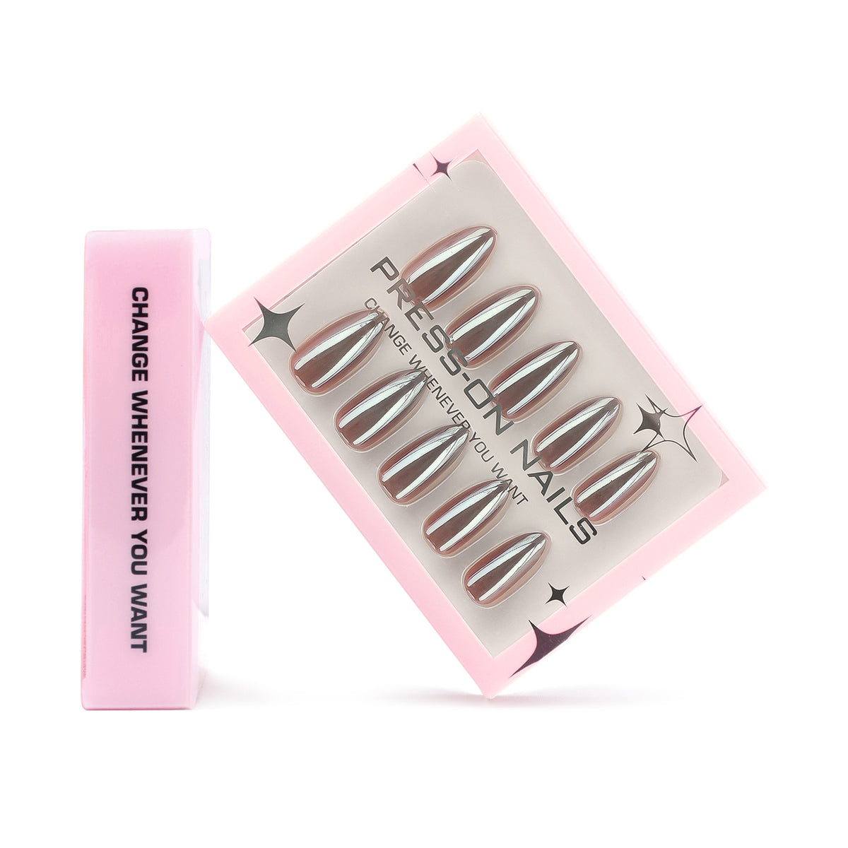 Minimalist Brown Solid Press-On Nails