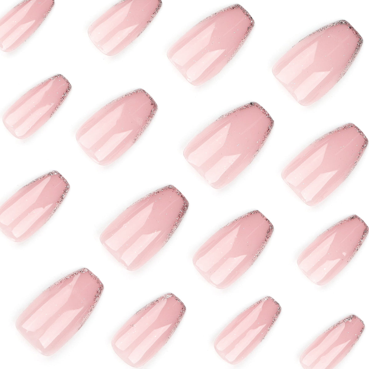 Ballet Nude Pink French Glitter