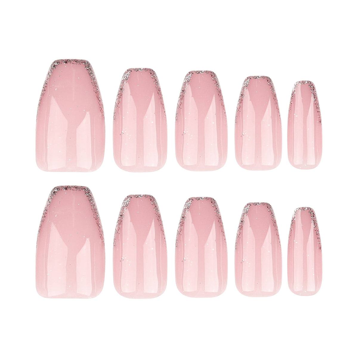 Ballet Nude Pink French Glitter