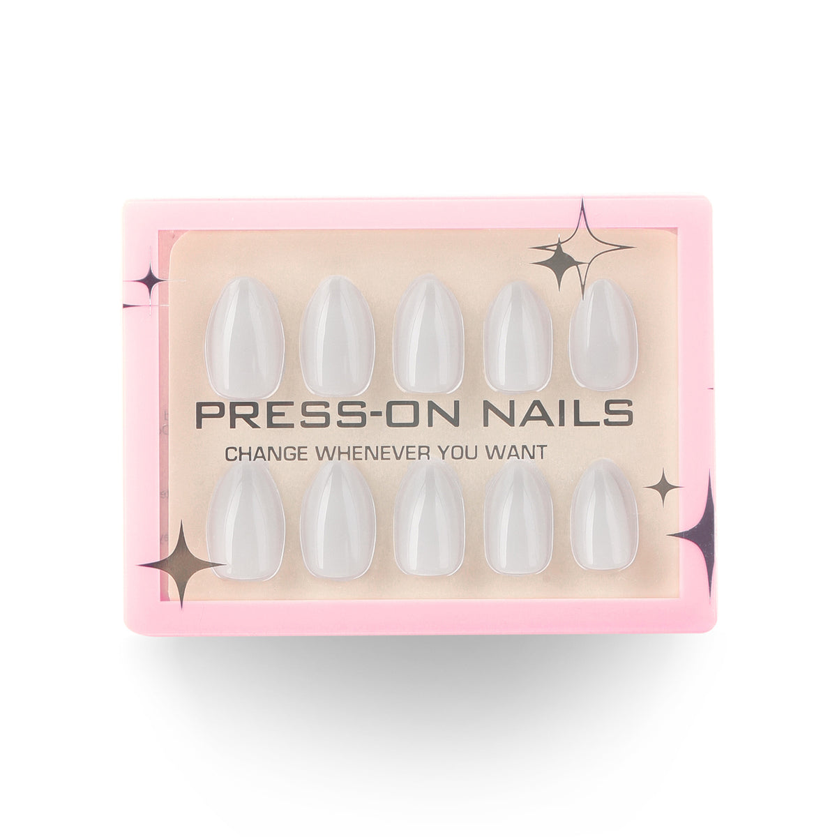 Minimalist Light Gray Press-On Nails