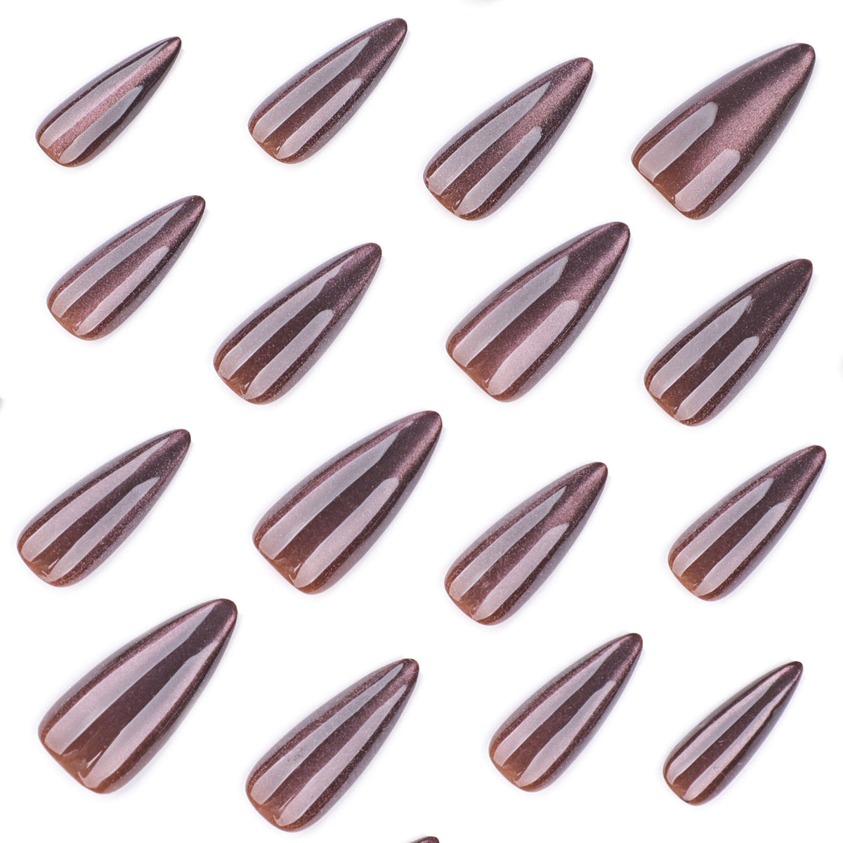 Glitter Brown Cat Eye