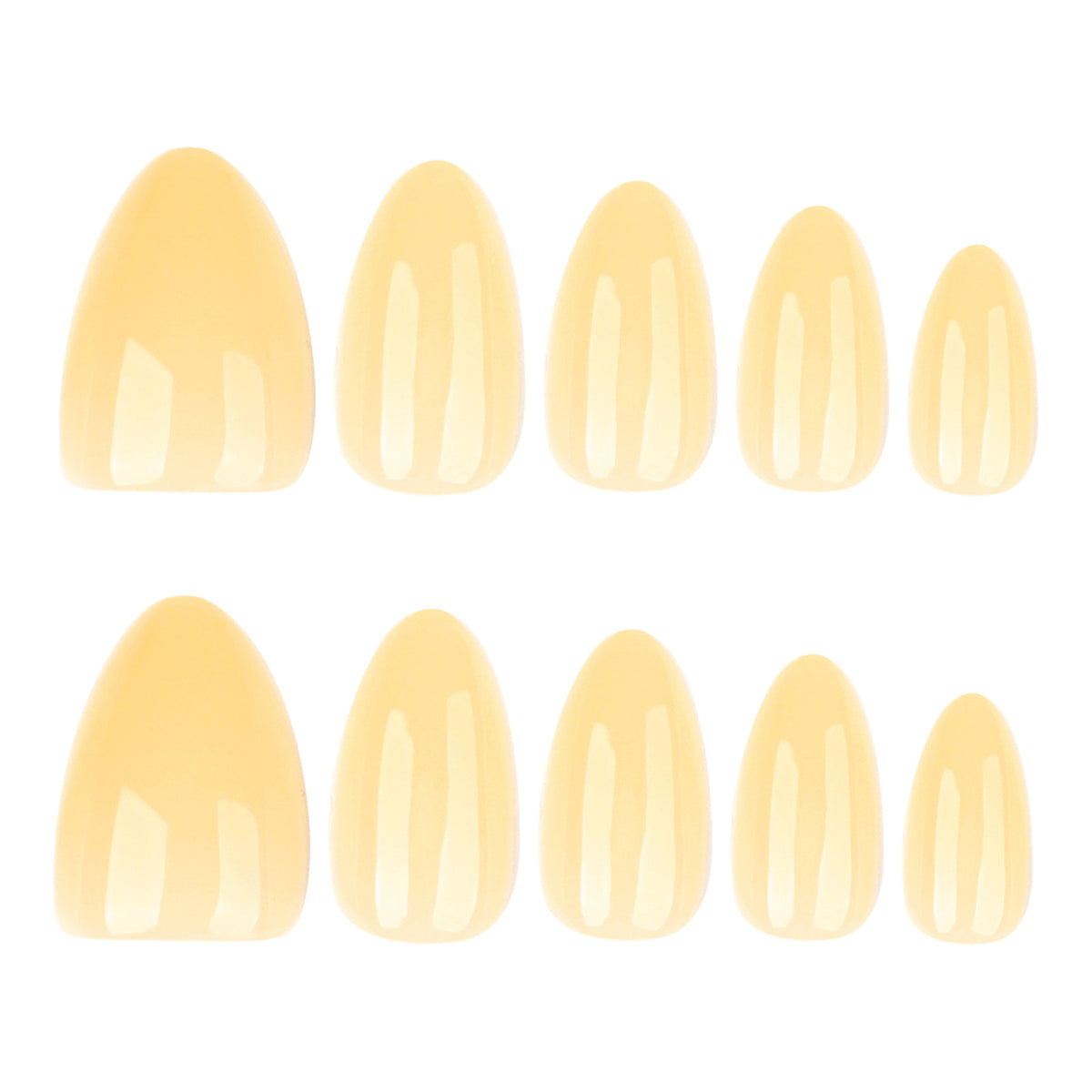 Solid Yellow Press-On Nails