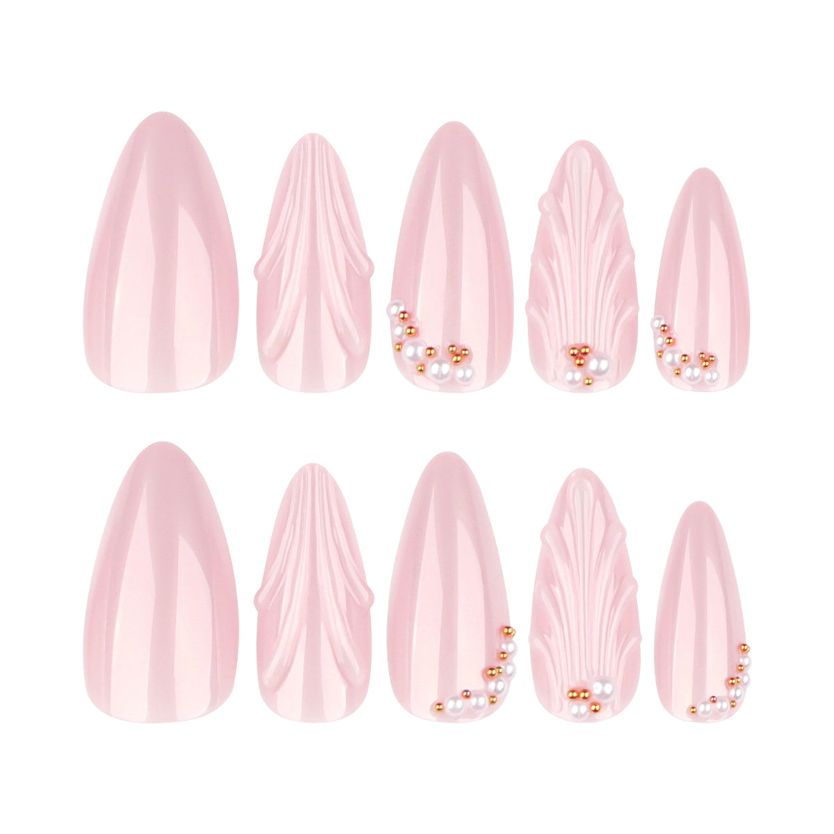 Ocean Shell Teardrop Pearl Nail Art