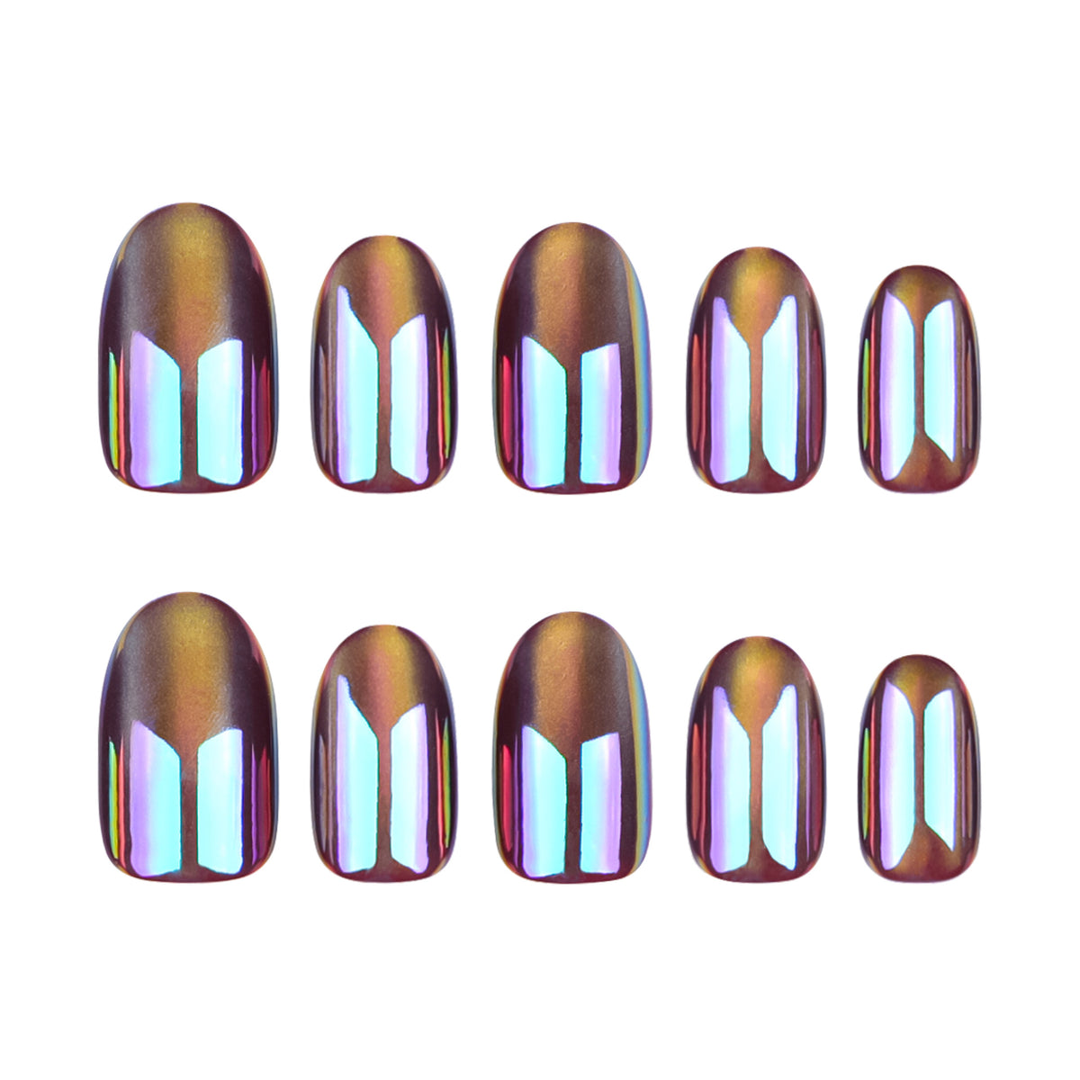 Aurora Cat Eye Press-On Nails