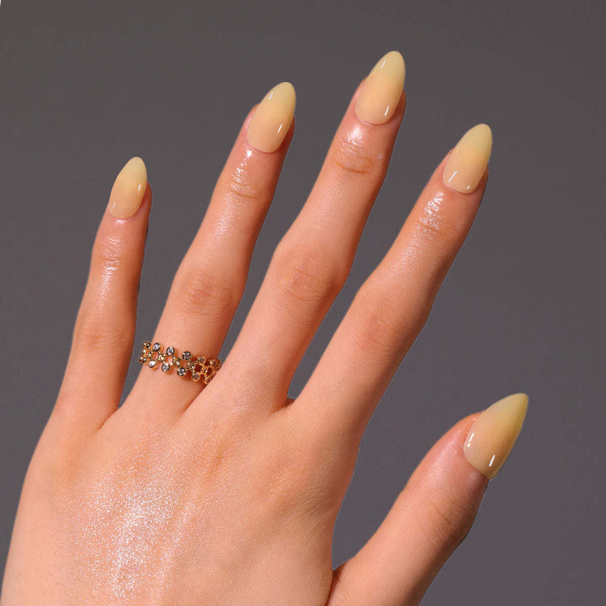 Solid Yellow Press-On Nails