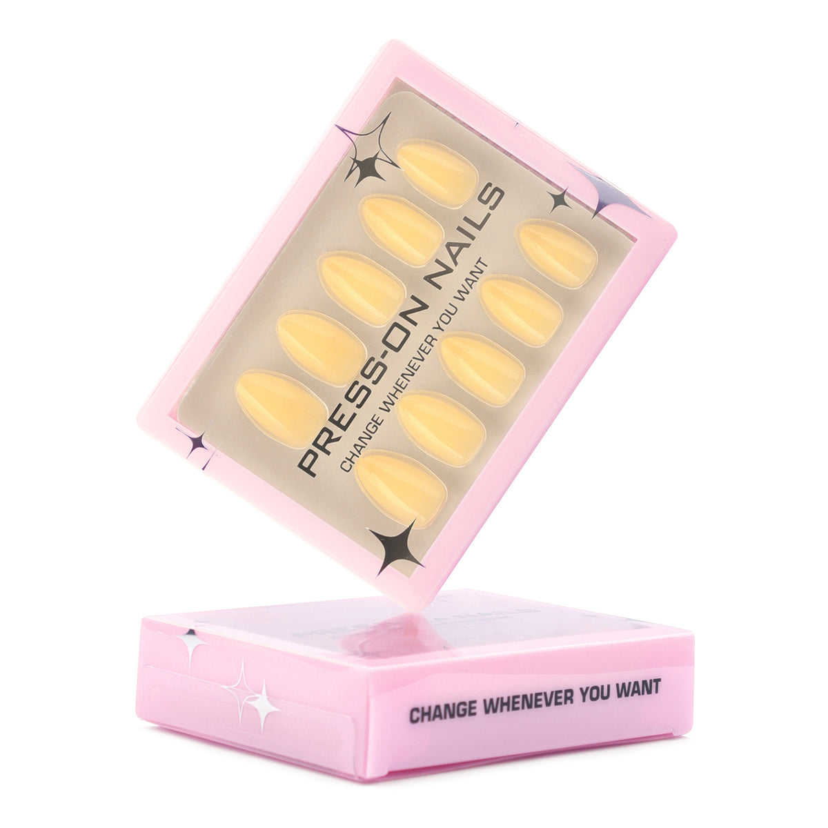 Solid Yellow Press-On Nails