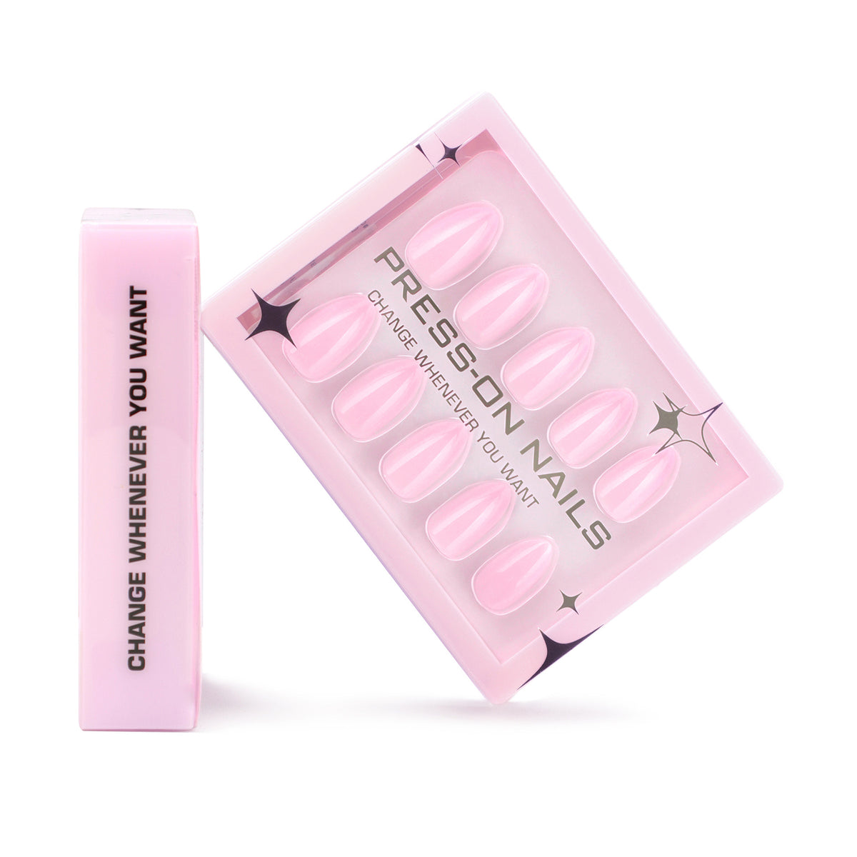Solid Pink Press-On Nails