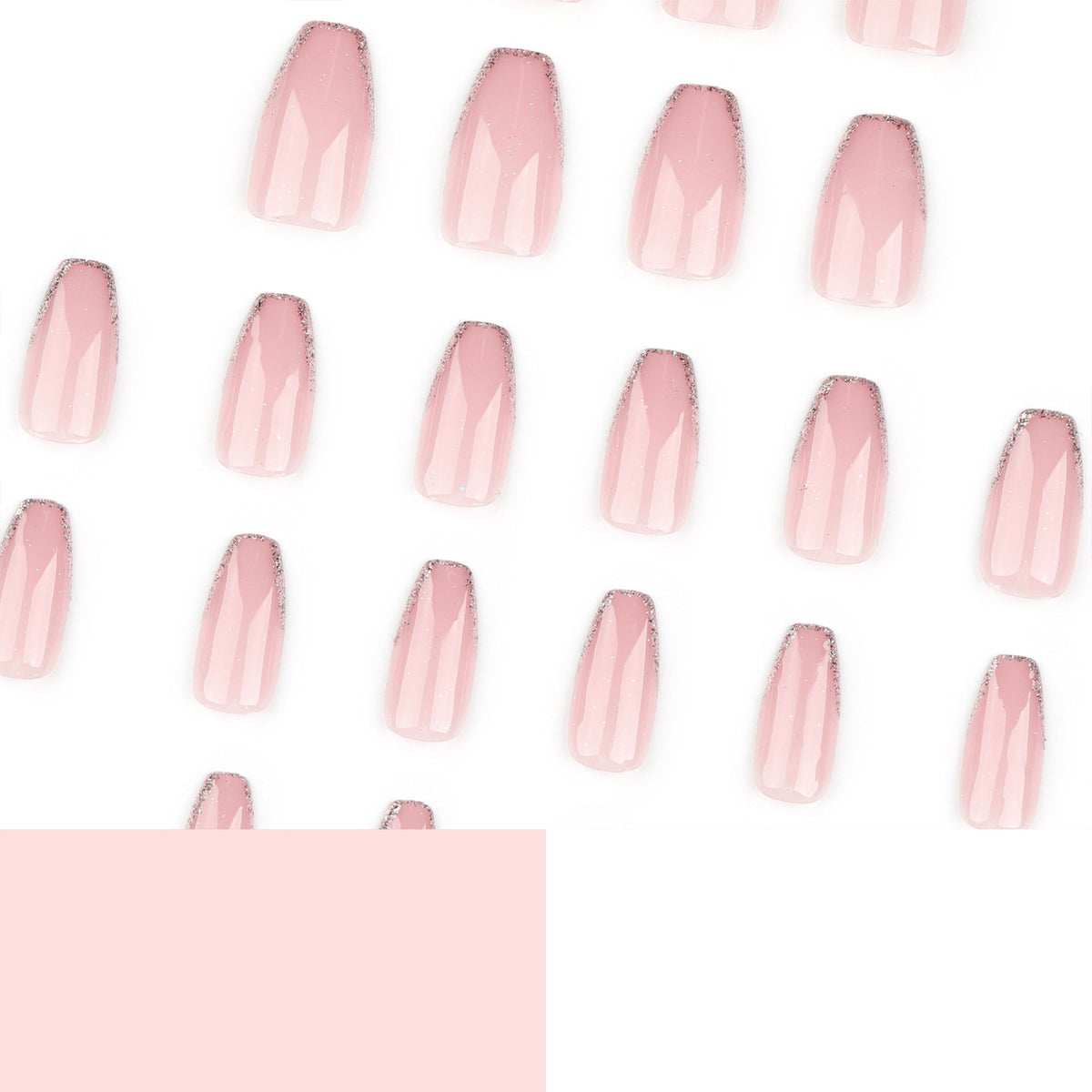 Ballet Nude Pink French Glitter
