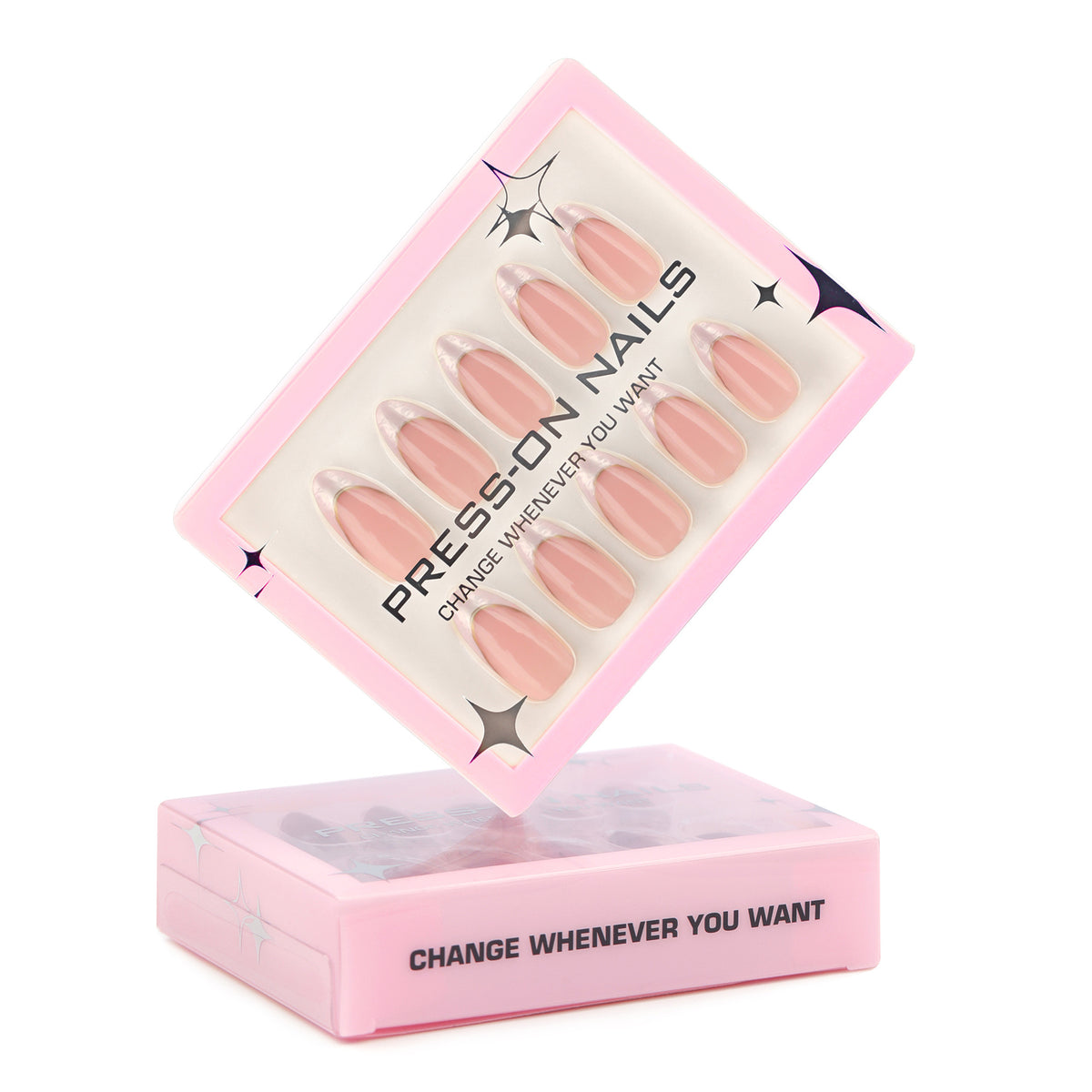 French White Ombr  Press On Nails