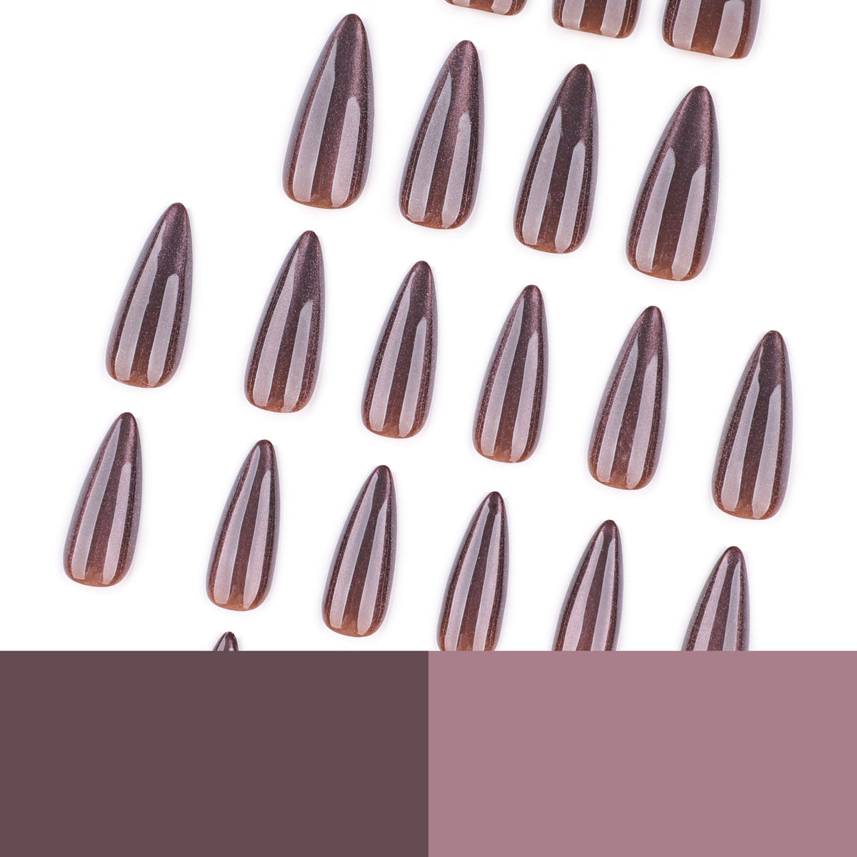 Glitter Brown Cat Eye