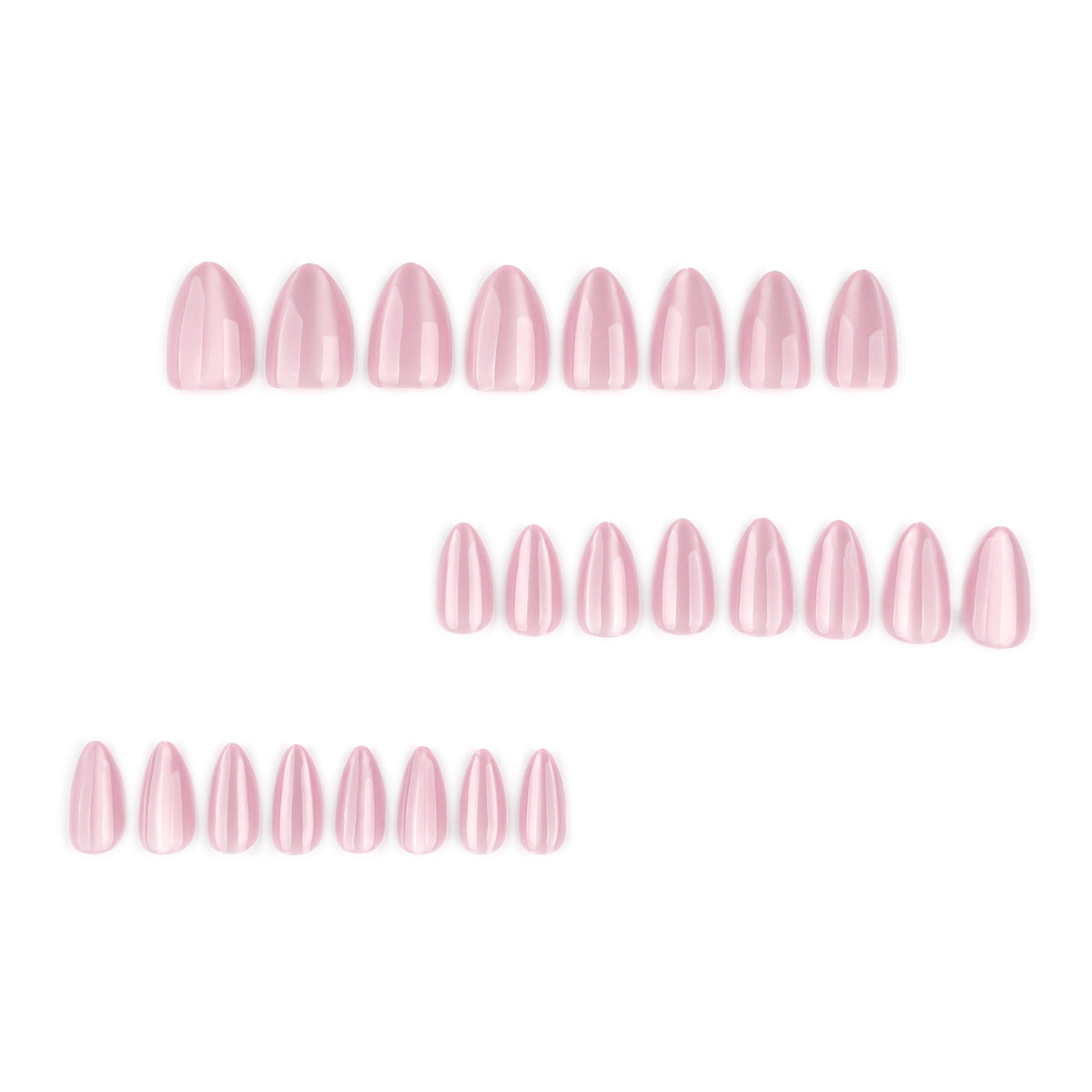 Minimalist Nude Pink Sparkle Cat Eye Nails