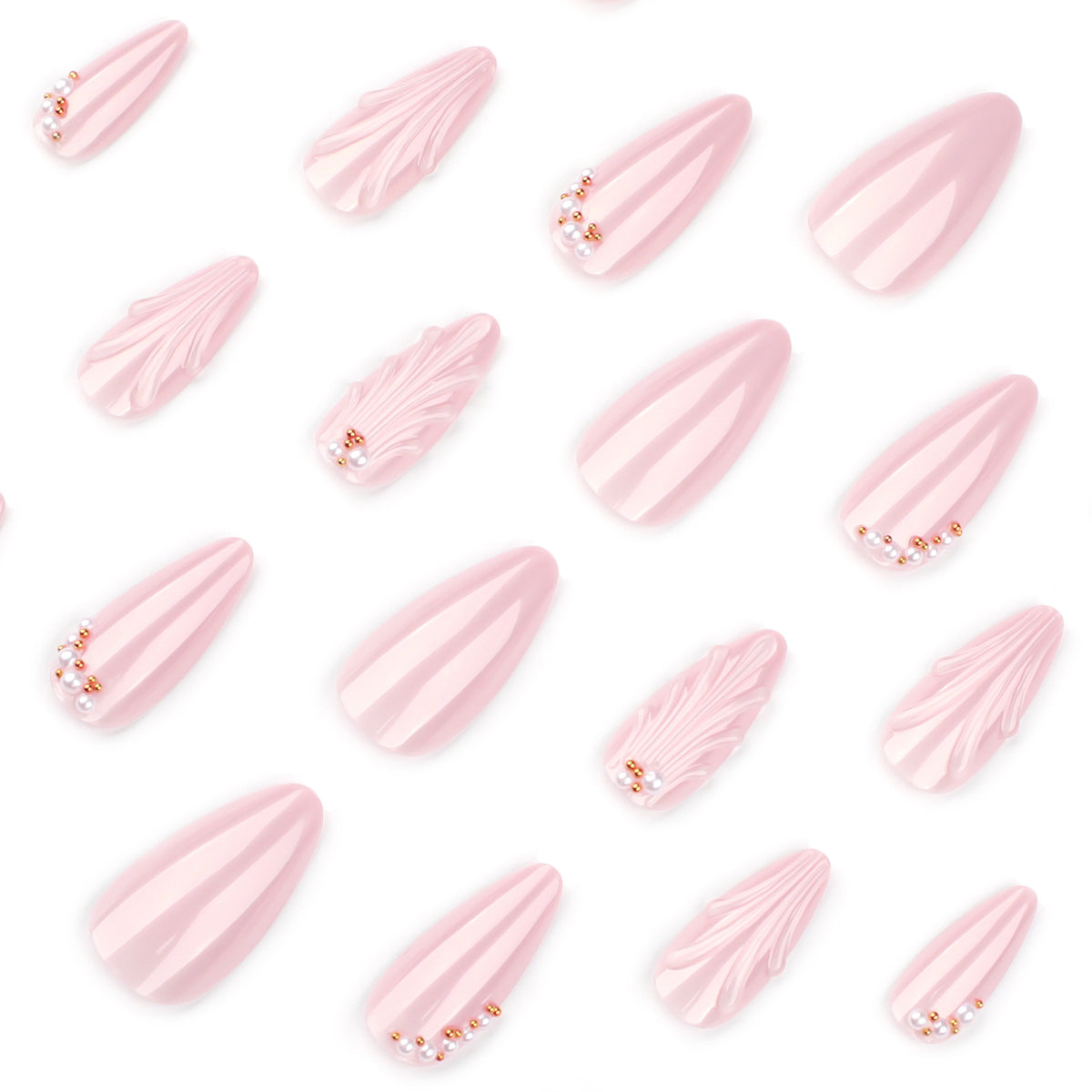 Ocean Shell Teardrop Pearl Nail Art