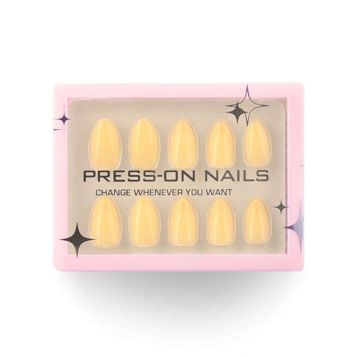 Solid Yellow Press-On Nails
