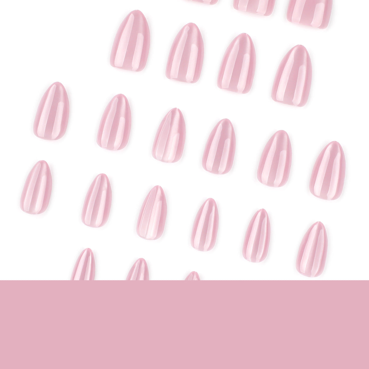 Minimalist Nude Pink Sparkle Cat Eye Nails