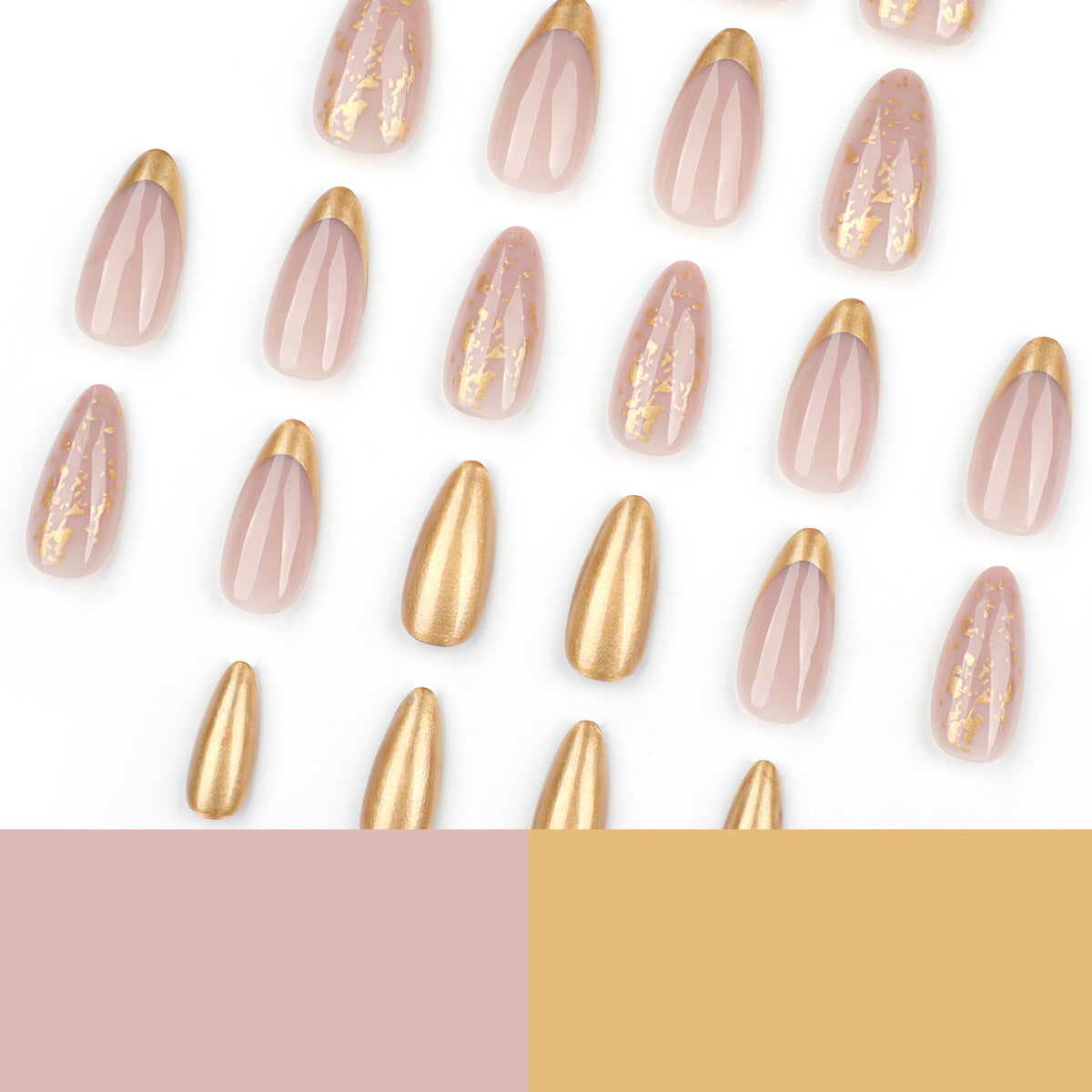 Ultra-Sparkle Diamond Glitter Pearlescent Press-on Nails