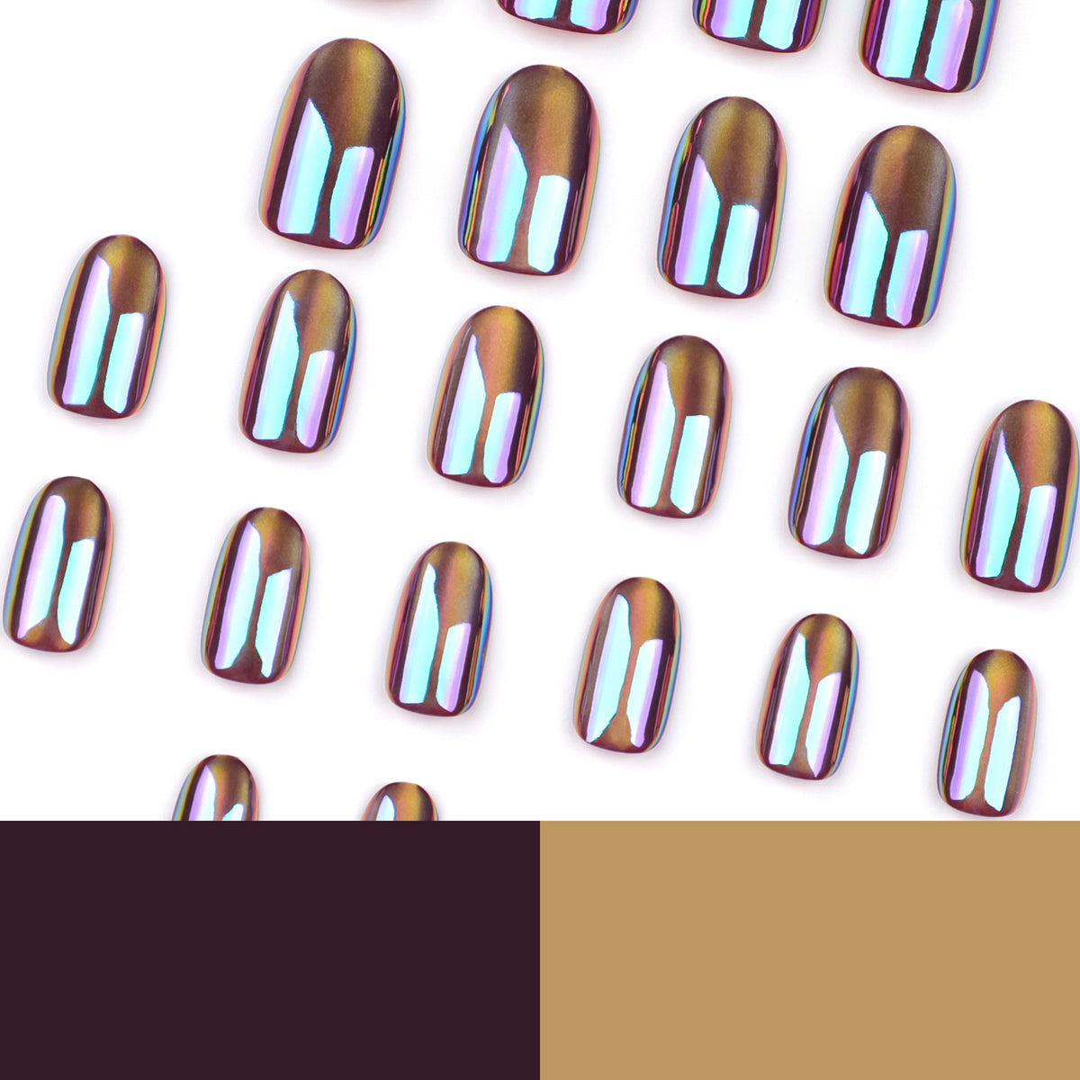 Aurora Cat Eye Press-On Nails