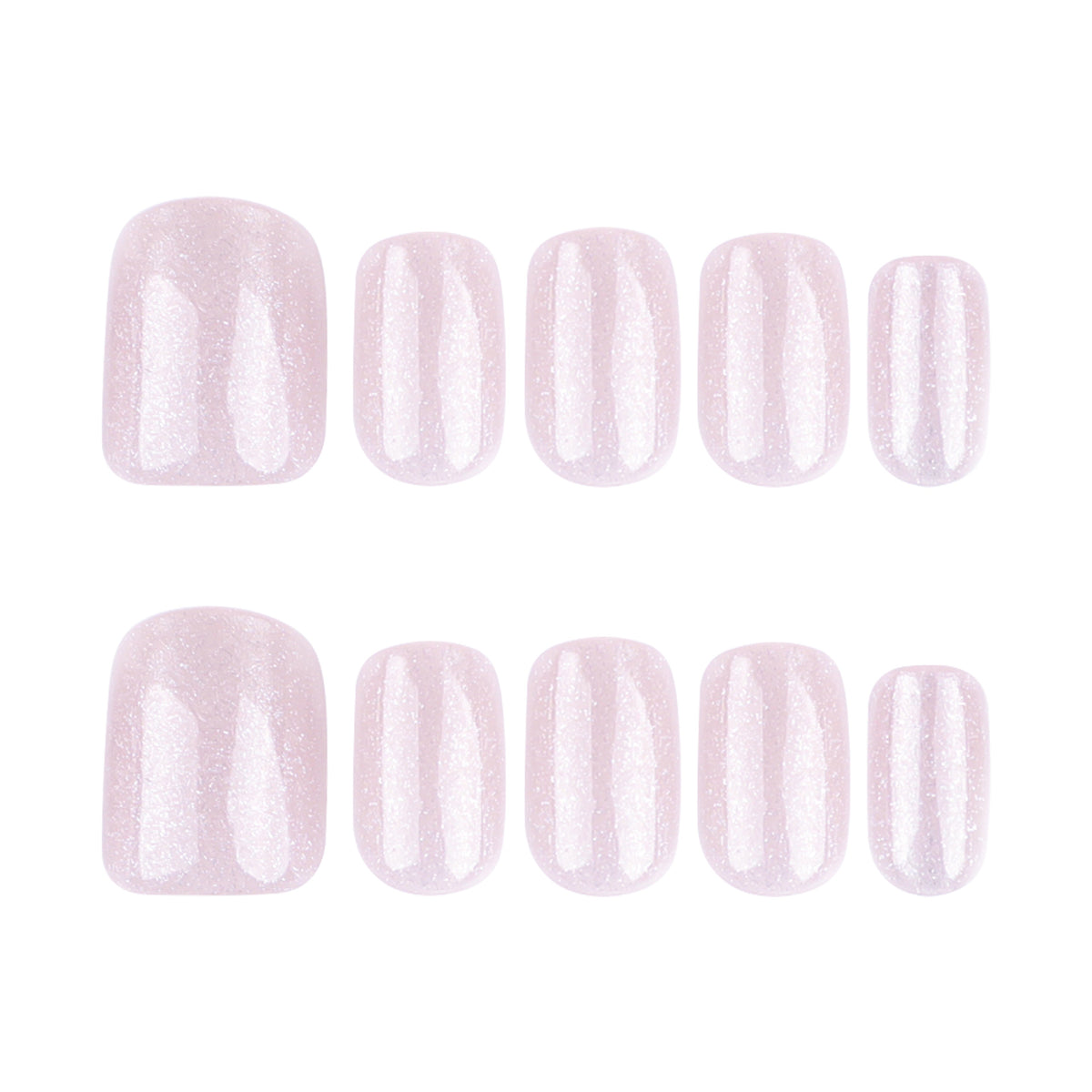 Handmade Nude Blush Cat Eye Press-on Nails