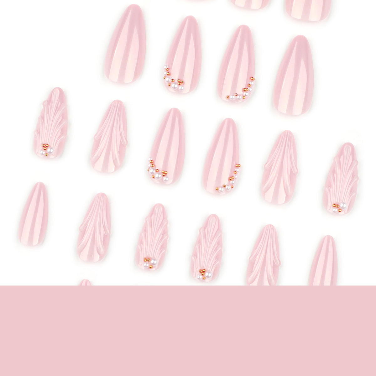 Ocean Shell Teardrop Pearl Nail Art